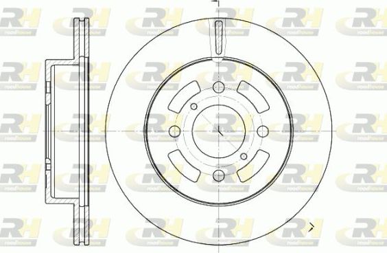 Тормозной диск RoadHouse передний для Suzuki Ignis II (HR) 2003-2008. Артикул 6642.10