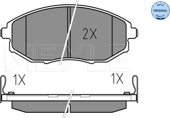 Тормозные колодки Meyle Original передние для Chevrolet Epica I 2005-2012. Артикул 025 248 6417/W
