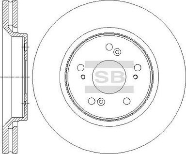 Тормозной диск Sangsin Hi-Q. Артикул SD4120