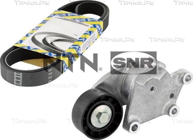 Приводной ремень поликлиновой с роликами (комплект) NTN / SNR для Ford Fiesta VII 2017-2026. Артикул KA852.08