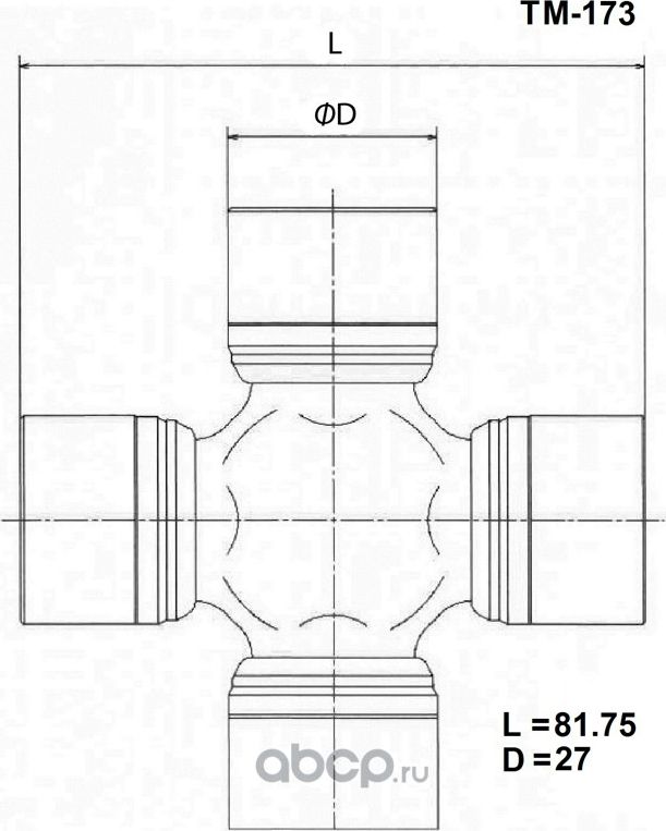 Крестовина карданного вала (Toyo). Артикул TM-173