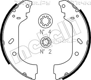 Тормозные колодки Metelli задние для Fiat Scudo I 1996-2006. Артикул 53-0074
