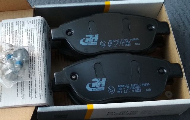 Тормозные колодки RoadHouse передние для Fiat Doblo I 2001-2015. Артикул 2841.00