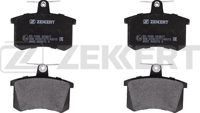 Тормозные колодки Zekkert задние для Audi A4 I (B5) 1994-2001. Артикул BS-1096