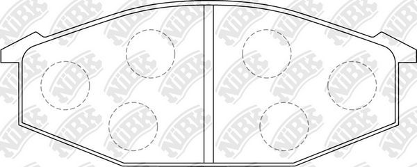 Тормозные колодки NiBK. Артикул PN1052