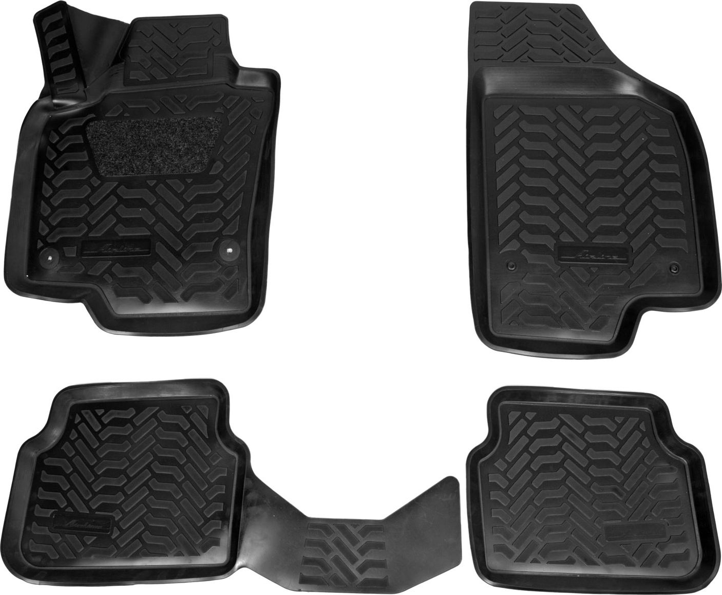 Коврики Airline 3D с высоким бортиком для салона Volkswagen Tiguan I 2007-2011. Артикул ACM-PS-91