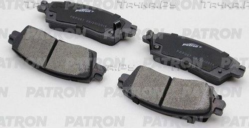 Тормозные колодки Patron задние для Isuzu Ascender 2003-2008. Артикул PBP067