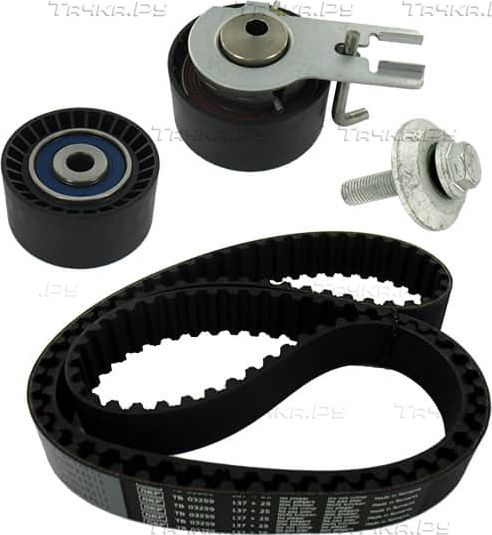 Ремень ГРМ с роликами (комплект) SKF для Peugeot 206 2004-2012. Артикул VKMA 03259