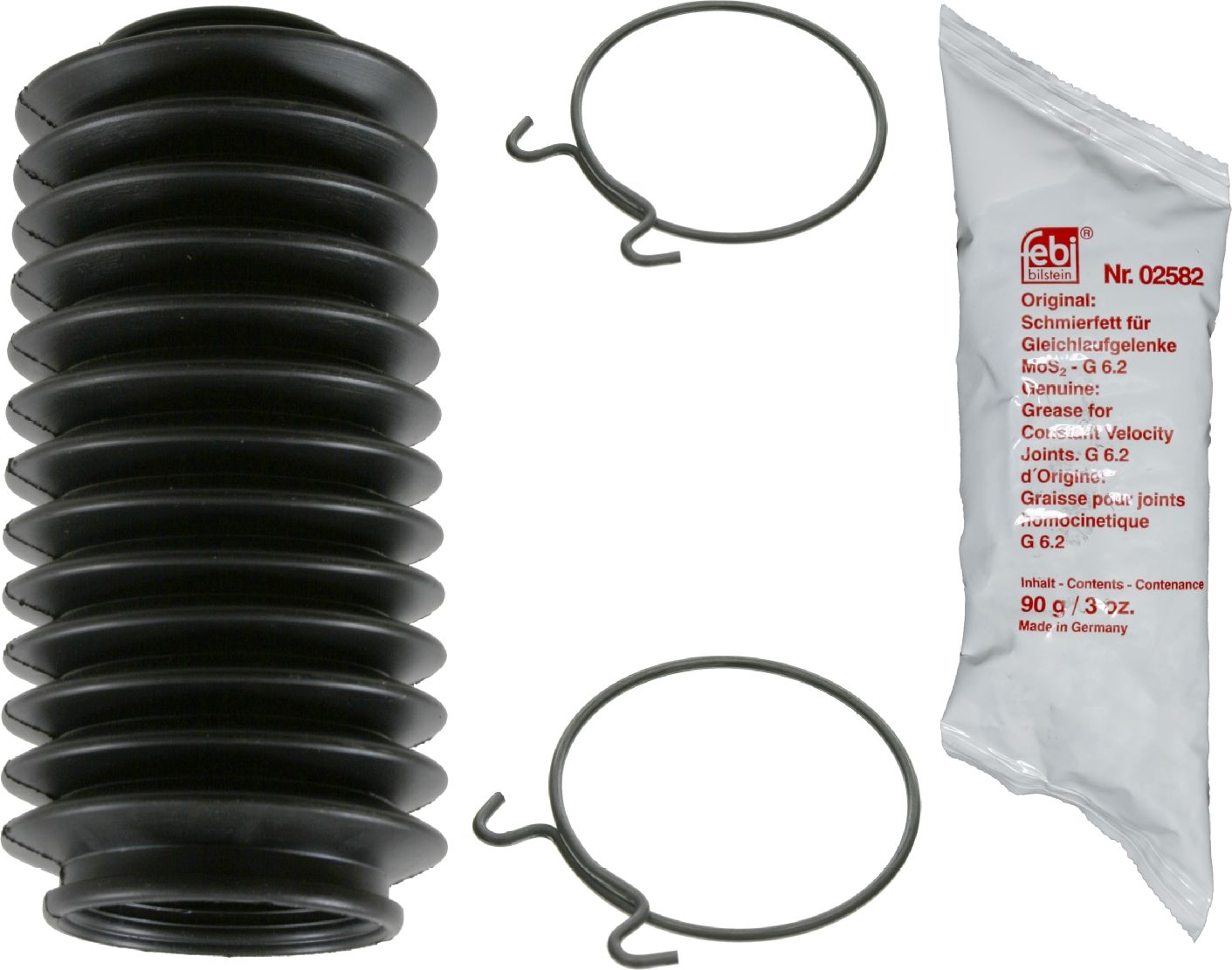 Пыльник рулевой рейки (комплект) Febi Bilstein (резина). Артикул 02761