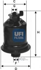 Топливный фильтр UFI. Артикул 31.579.00