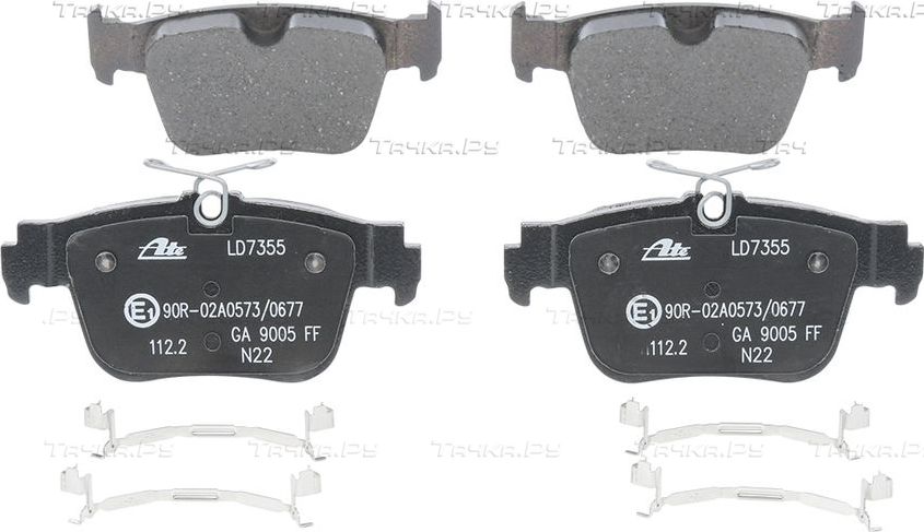 Тормозные колодки ATE Ceramic для Volkswagen Golf VIII 2019-2026. Артикул 13.0470-7355.2