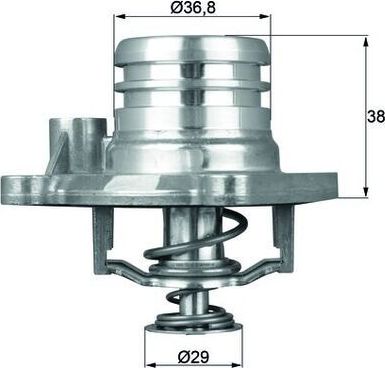 Термостат Mahle Behr для Opel Agila B 2008-2012. Артикул TI 13 92