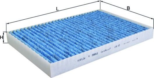 Салонный фильтр Mahle CareMetix® для Audi A4 IV (B8) 2012-2015. Артикул LAO 93