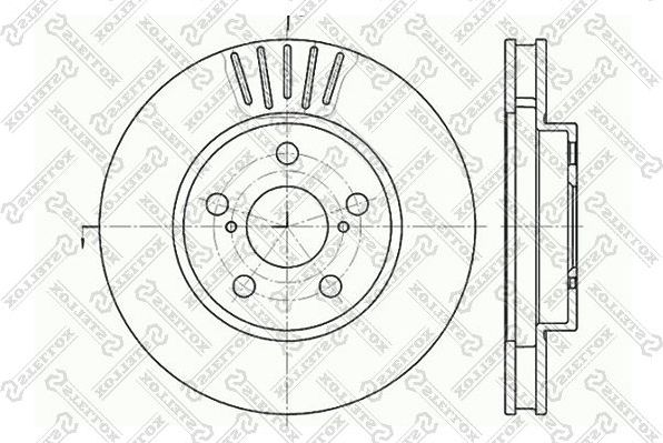 Тормозной диск Stellox. Артикул 6020-4544V-SX