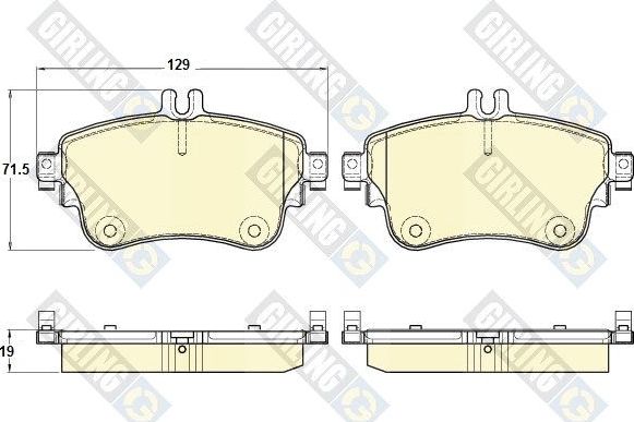 Тормозные колодки Girling. Артикул 6119331