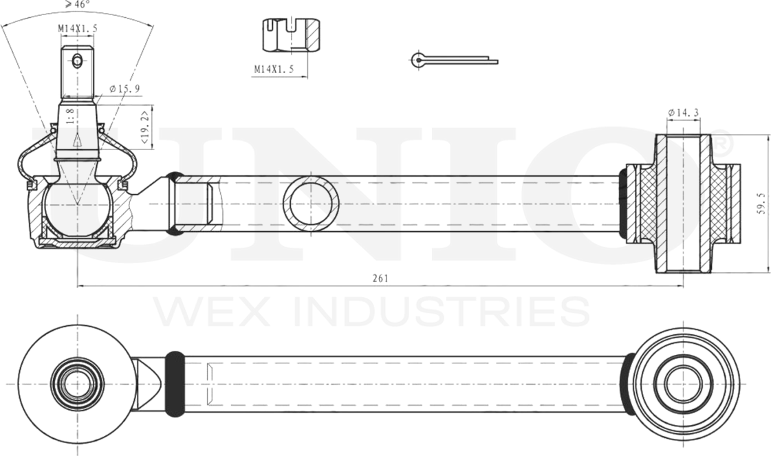 Рычаг подвески (Unio). Артикул SSP-40147