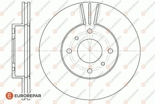 Тормозной диск Eurorepar. Артикул 1618872280