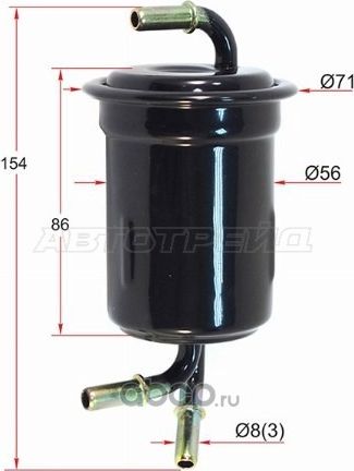 Фильтр топливный KIA CARENS FCFJ 00-06SHUMASEPH (SAT). Артикул ST0K2AA20490