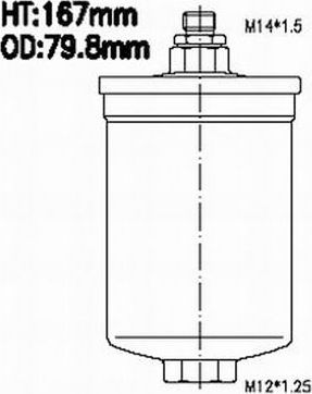 Топливный фильтр JS Asakashi для Mercedes-Benz E-Класс I (W124) 1993-1996. Артикул FS2027