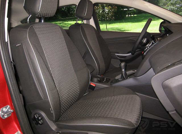 Чехлы PSV B&M на сидения для Ford Mondeo IV Trend 2007-2015, цвет Черный/темно-серый. Артикул 124731