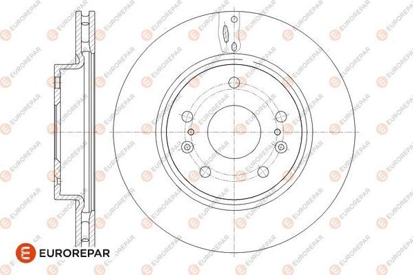 Тормозной диск Eurorepar. Артикул 1667864780
