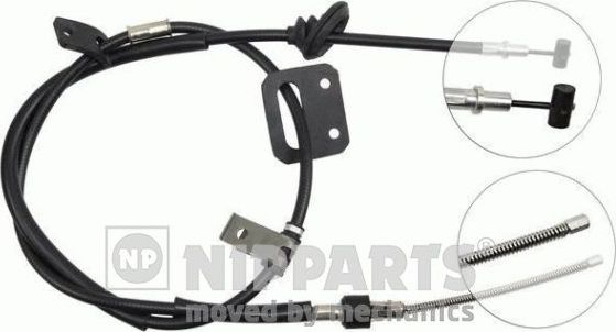 Трос ручника (тросик ручного тормоза) Nipparts левый для Suzuki Vitara I 1990-1999. Артикул J12637