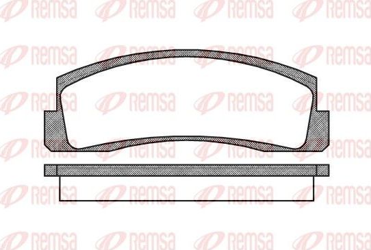 Тормозные колодки Remsa. Артикул 0103.00