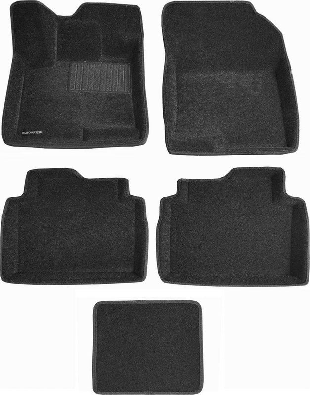 Коврики текстильные Euromat 3D Business для салона Haval Jolion 4WD 2021-2026. Артикул EMC3D-001473