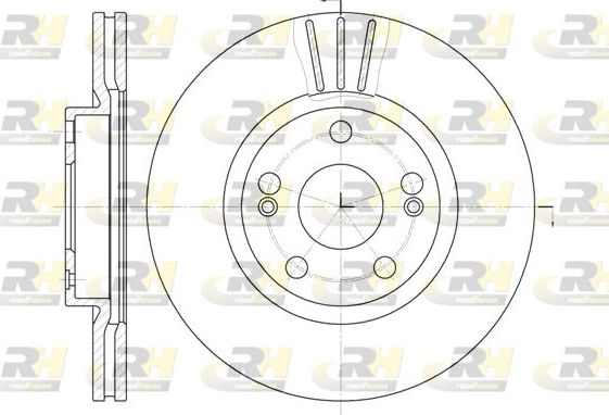Тормозной диск RoadHouse передний для Renault Espace III 1996-2002. Артикул 6301.10