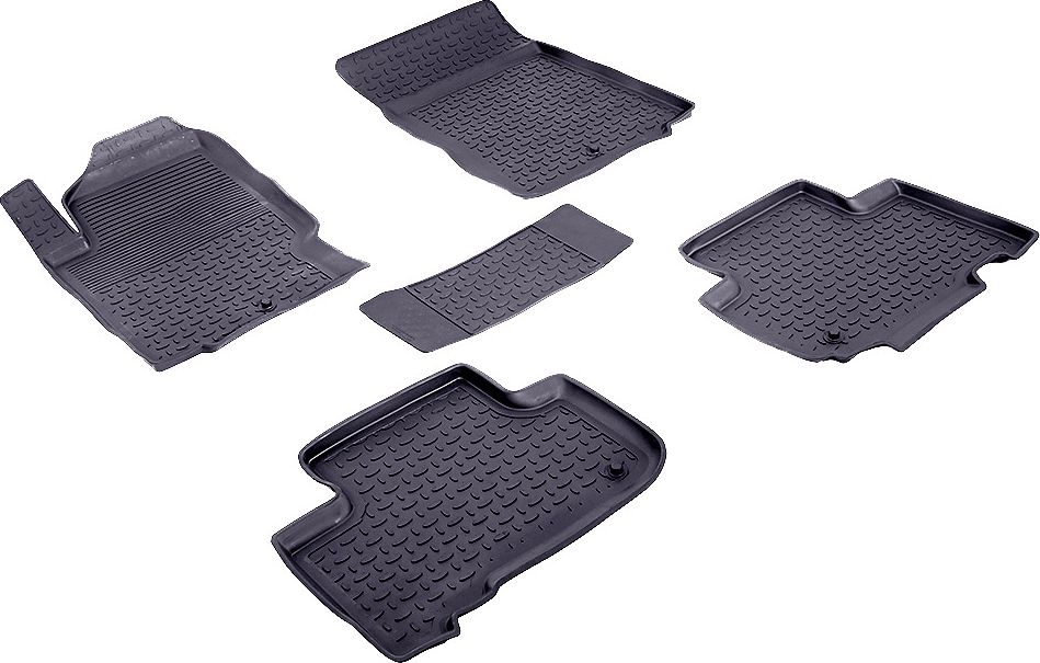 Коврики резиновые Seintex с высоким бортиком для салона SsangYong Rexton III 2012-2026. Артикул 83811