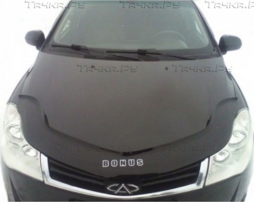 Дефлектор VT52 для капота Chery Bonus A13 2011-2013. Артикул CR05VT