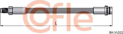 Тормозной шланг Cofle. Артикул 92.BH.VL022