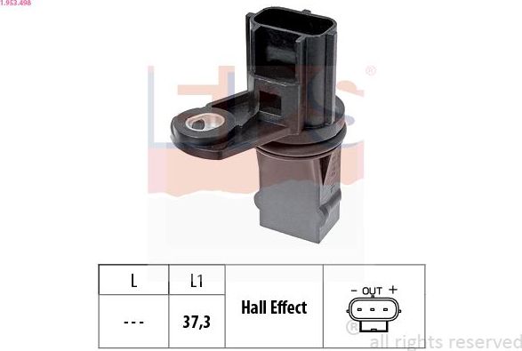 Датчик ABS EPS Made in Italy - OE Equivalent. Артикул 1.953.498