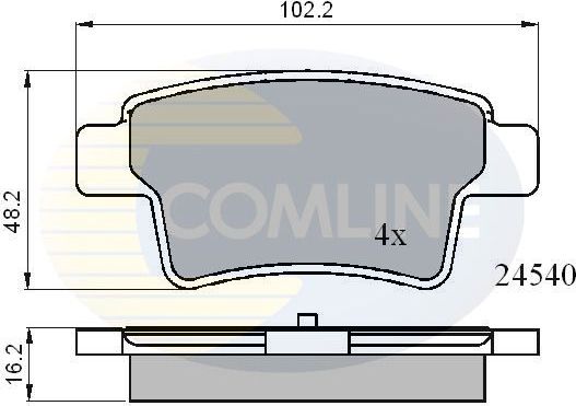 Тормозные колодки Comline Comline. Артикул CBP01713