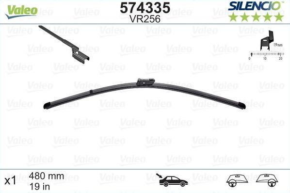 Щетка стеклоочистителя (дворник) Valeo задняя для Ford Mondeo IV 2007-2015. Артикул 574335