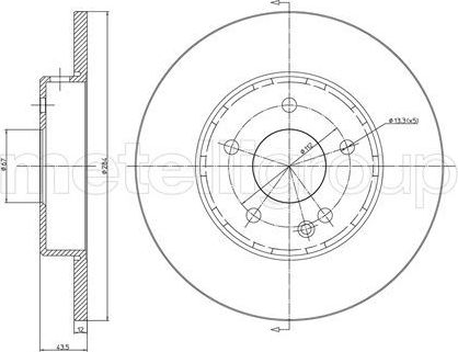 Тормозной диск Trusting. Артикул DF131