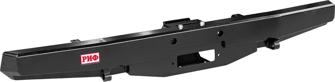Бампер силовой РИФ задний с площадкой под лебедку, лифт 65 мм для УАЗ Буханка 3741, 3909, 2206, 3962 1990-2026. Артикул RIF452-22300