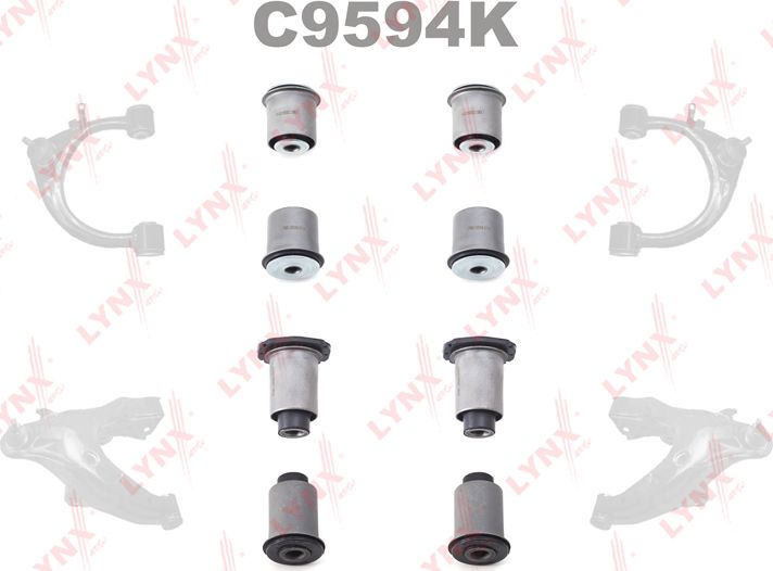 Сайлентблок переднего рычага подвески LYNXauto KIT. Артикул C9594K