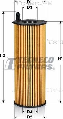 Масляный фильтр Tecneco Filters для Audi A5 I (8T) 2007-2012. Артикул OL0831E