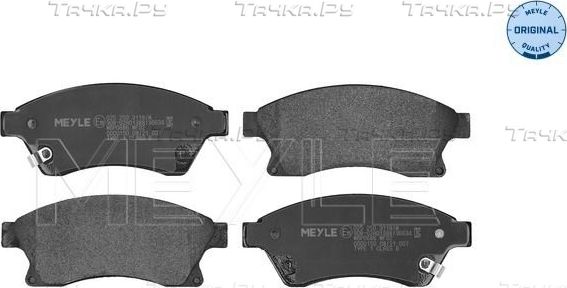 Тормозные колодки Meyle Original. Артикул 025 250 3118/W