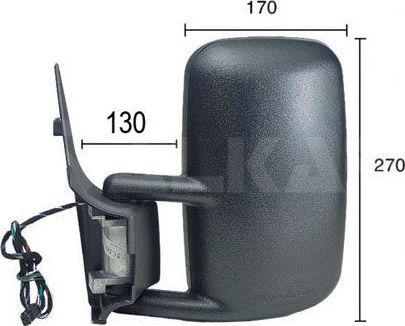 Зеркало боковое Alkar левое для Mercedes-Benz Sprinter 904 1995-2006. Артикул 9225966