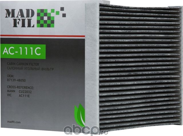 Салонный фильтр (Madfil). Артикул AC111C