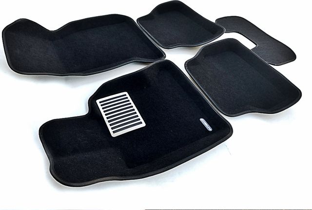Коврики текстильные Euromat 3D Lux для салона BMW 5-серия E60 2003-2010 ЧЕРНЫЕ. Артикул EM3D-001204