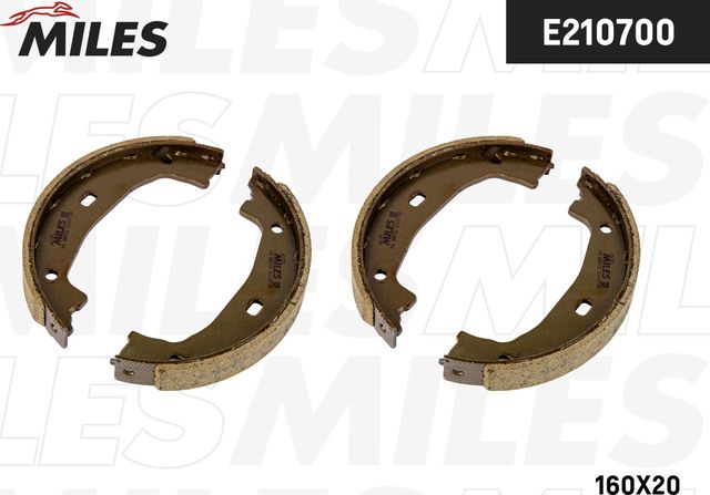 Тормозные колодки (стояночная тормозная система) Miles. Артикул E210700