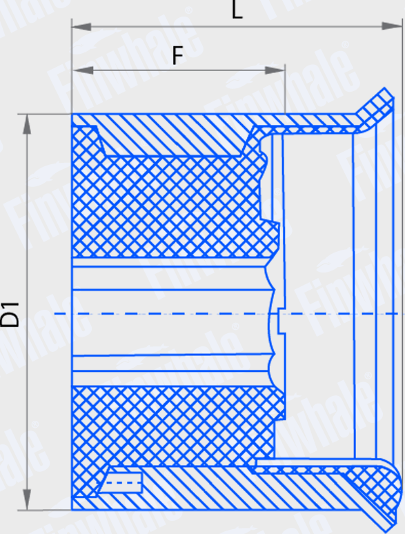 Сайлентблок переднего рычага подвески Finwhale. Артикул SB808