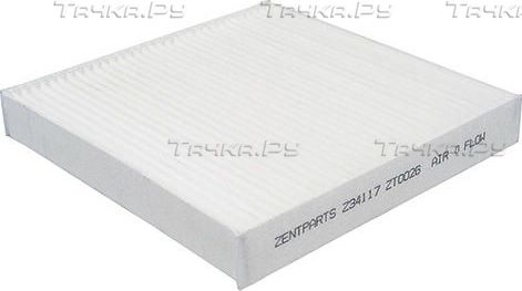 Салонный фильтр Zentparts. Артикул Z34117