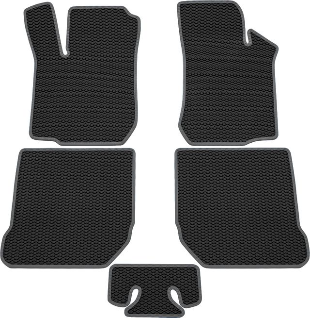 Коврики Rezkon EVA для салона Volkswagen Passat B7 2010-2015 Серый кант. Артикул 9030010302