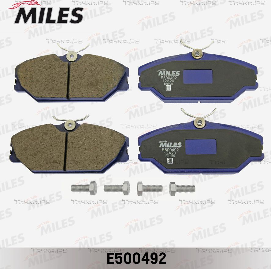 Тормозные колодки Miles (Керамика) для Renault Scenic II 1999-2003. Артикул E500492