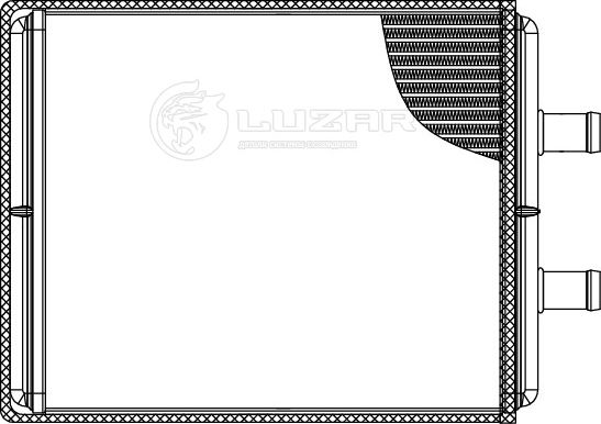 Радиатор отопителя (печки) Luzar. Артикул LRh 1658