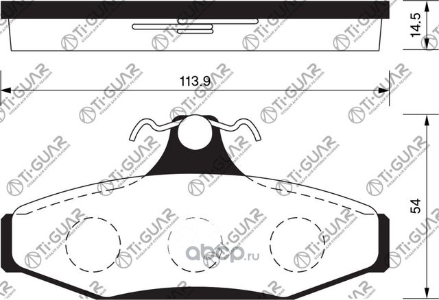 Тормозные колодки (TI-Guar). Артикул TG0427